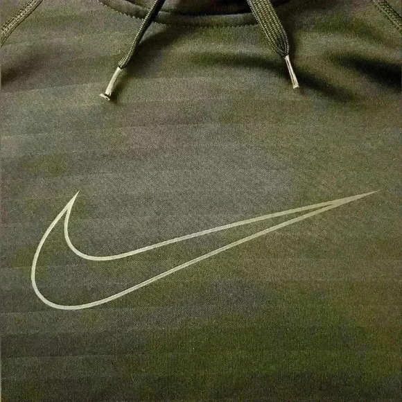 Nike Black Striped Hooded Sweatshirt, Size M - Picture 3 of 3